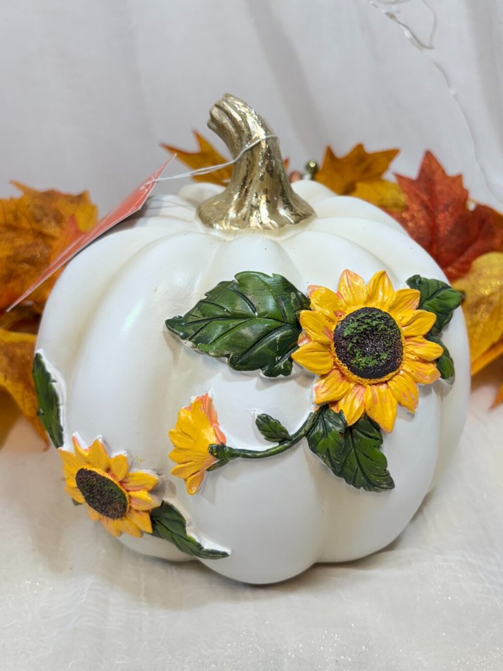 Martha Stewart Home Dimensional Sunflowers Flower Pumpkin Thanksgiving Fall